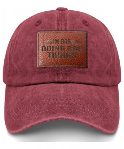 I'm Bob Doing Bob Things Cowboy Hat Funny Baseball Caps Gifts for Girlfriends Who Like Engraved,Hiking Caps Suitable for Deep...