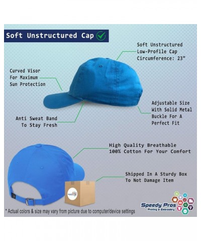 Soft Baseball Cap Lit Light Bulb Cotton Dad Hats for Men & Women Aqua $16.81 Baseball Caps