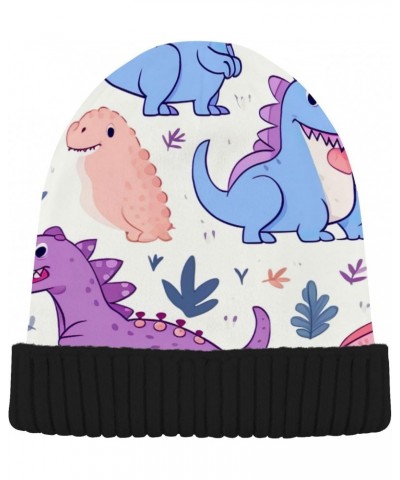 Cartoons Dinosaur Beanie Hat for Men Women Winter Soft Warm Knit Cuffed Beanie for Outdoor Cold Weather Sports Ski Unisex Hat...