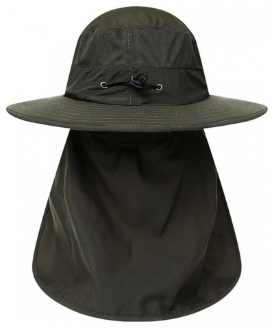 Sun hat Outdoor Sun Visor Sun hat Anti-UV Hiking Sun hat Quick Dry Fishing hat Army Green $9.96 Sun Hats