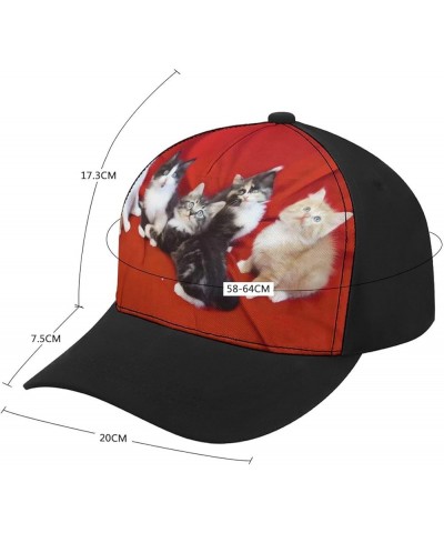 Baseball Cap,Cat Adjustable Baseball Hat,Personalized Trucker Caps,top Level Baseball Cap Gift for Men/Women Black-style $13....