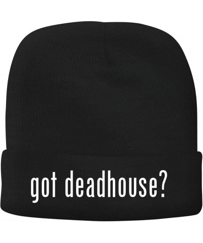 got Deadhouse? - Men's Soft & Comfortable Beanie Hat Cap Black $16.62 Skullies & Beanies