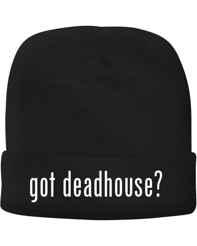 got Deadhouse? - Men's Soft & Comfortable Beanie Hat Cap Black $16.62 Skullies & Beanies