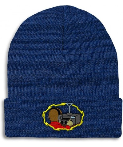 Custom Beanies for Men Ham Radio Operator Embroidery Others Winter Hats for Women Acrylic Skull Cap 1 Size Heather Royal Blue...