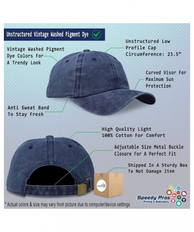 Soft Washed Baseball Cap Construction Worker Cotton Dad Hats for Men & Women Navy Personalized Text Here $12.69 Baseball Caps