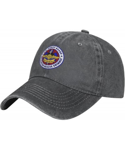 USCG Asts (Helicopter Rescue Swimmers) Baseball Cowboy Hat Cotton Adjustable Trucker Hat Deep Heather $10.38 Baseball Caps