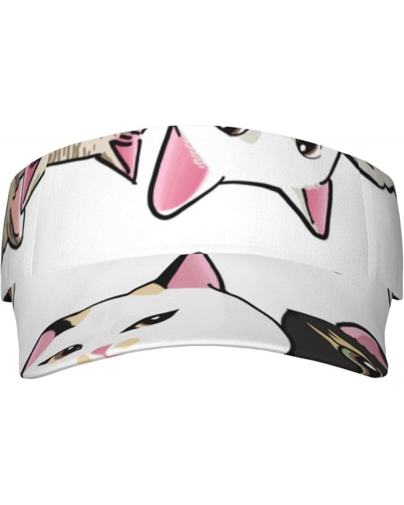 Cute Cat Visor Hats for Women Men Sun Visors for Women Men Sun Sports Visor Hat Sun Hat Outdoor Golf Beach Cap Cute Cats $8.8...