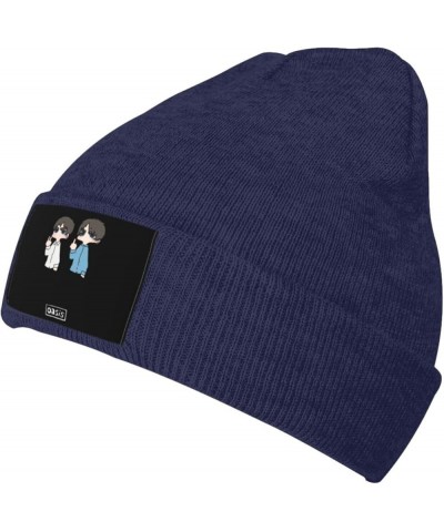 Oasiss Beanie Hat Slouchy Knit Skull Cap Winter Stocking Hats for Women and Men Black Navy Blue $10.49 Skullies & Beanies