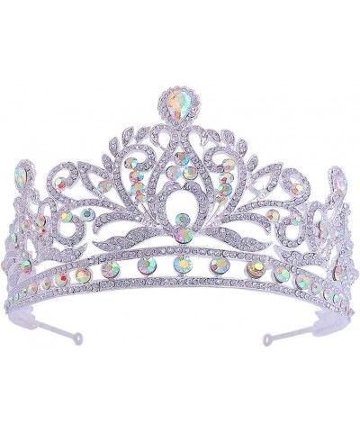 1pc Elegant Bride Headdress Crystal Crown Headdress Wedding Dress Headdress Silver $17.46 Headbands