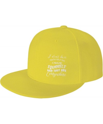 Men and Women Baseball Caps I Dont Have Ducks in a Row I Have Squirrels and Theyre Everywhere Classic Dad Hat,Black Yellow $1...