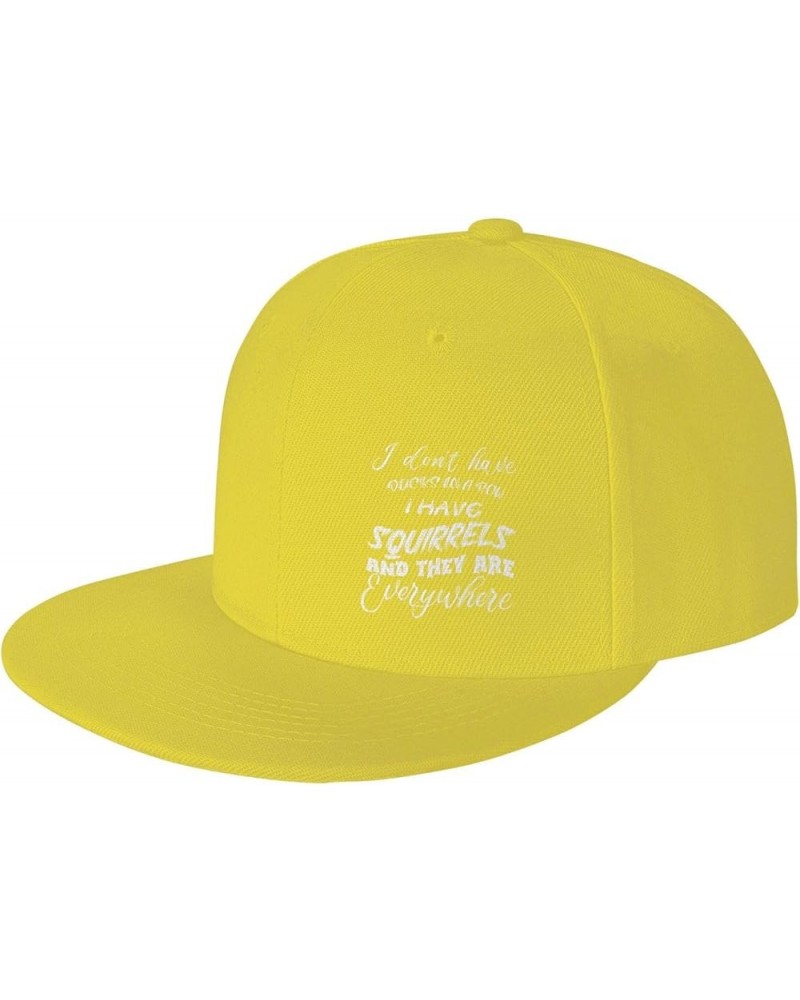 Men and Women Baseball Caps I Dont Have Ducks in a Row I Have Squirrels and Theyre Everywhere Classic Dad Hat,Black Yellow $1...