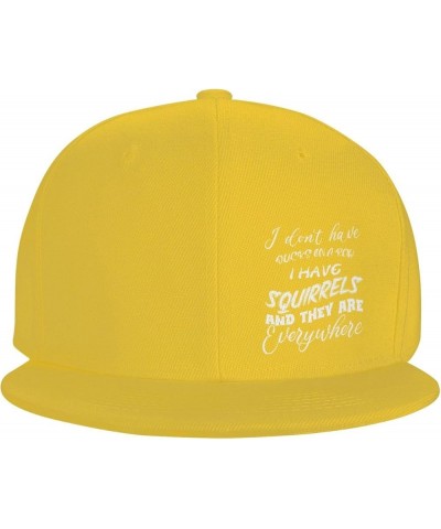 Men and Women Baseball Caps I Dont Have Ducks in a Row I Have Squirrels and Theyre Everywhere Classic Dad Hat,Black Yellow $1...