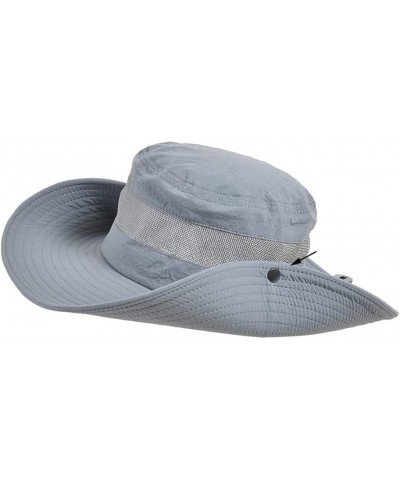 Bucket Sun Hat for Men Women Breathable Panama Summer Beach Hat Fishing Hunting Casual Sun Protection Boonie Cap Grey $15.59 ...