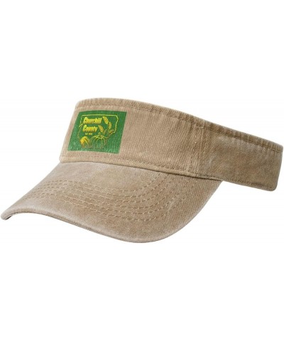 Flag of Churchill County, Nevada Sun Visor Hats for Women Men Sun Hat Cotton Golf Hat Vintage Baseball Cap Natural $12.81 Visors