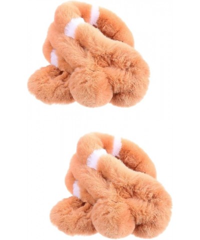 2pcs Faux Rabbit Fur Scarf Miss Rex Rabbit Fur Neck Circumference Khaki+whitex2pcs $9.99 Scarves