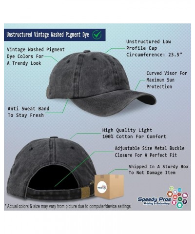 Soft Washed Baseball Cap Machinist Cotton Dad Hats for Men & Women Black Personalized Text Here $14.30 Baseball Caps