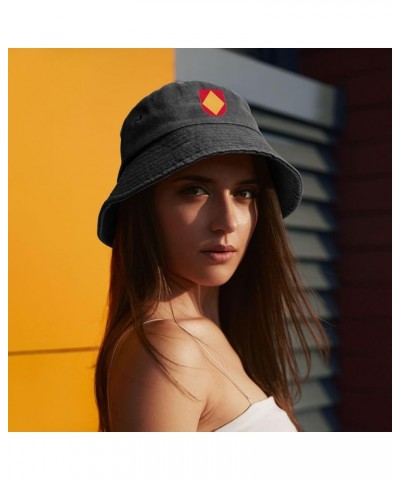 18 FA BDE Flash Bucket Hat for Men Women Outdoor Washed Cotton Sun Hats Travel Beach Hat Black $11.48 Bucket Hats