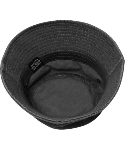 18 FA BDE Flash Bucket Hat for Men Women Outdoor Washed Cotton Sun Hats Travel Beach Hat Black $11.48 Bucket Hats