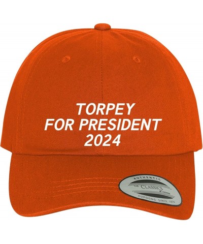 Torpey for President 2024 - Comfortable Dad Hat Baseball Cap Orange $14.01 Baseball Caps