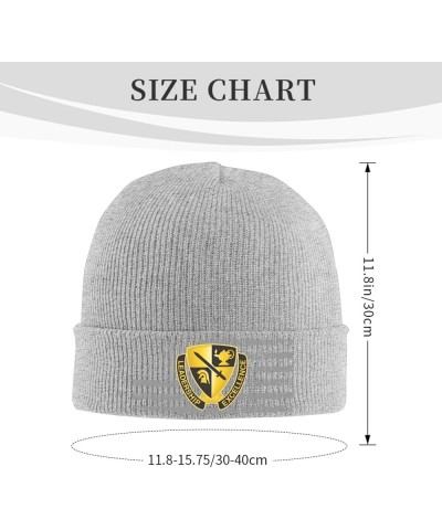 Army ROTC Cadet Command Unit Crest Knitted Hat Winter Soft Warm Beanie Hats Black Gray $21.23 Skullies & Beanies