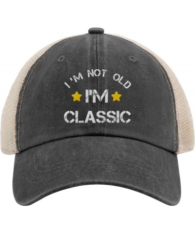 I'm Not Old I'm Classic Men Dad Papa Grandpa Baseball Hat Funny Beach Hat Gifts for Son Who Like Allblack $11.87 Cowboy Hats