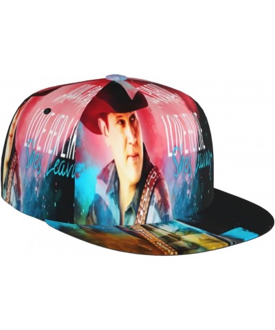 Flat Brim Baseball Cap Jon Singer Pardi Flat Bill Dad Hats Hip Hop Trucker Hat for Women Men Black $11.69 Baseball Caps