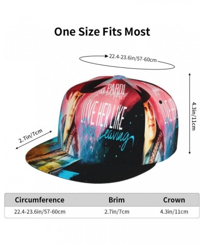 Flat Brim Baseball Cap Jon Singer Pardi Flat Bill Dad Hats Hip Hop Trucker Hat for Women Men Black $11.69 Baseball Caps