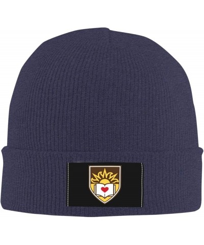 Lehigh University Logo Classic Warm Winter Knit Cap Fleece Lined Beanie Hat Navy Blue $11.87 Skullies & Beanies