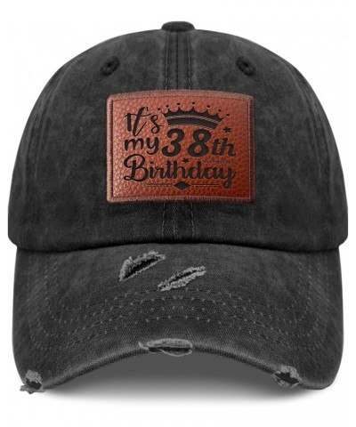 It's My 38th Birthday Cowboy Hat Trendy Cycling Hat Gifts for Him Who Like Engraved,Coo Cap Suitable for Beach $14.55 Skullie...