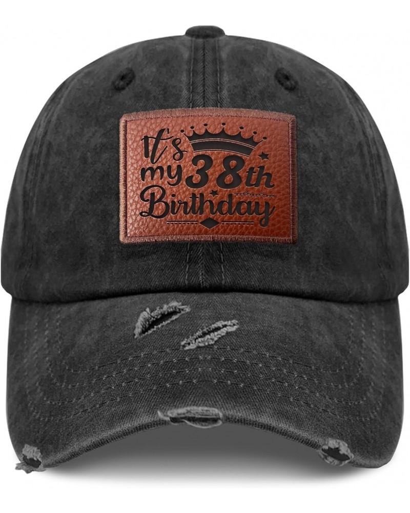 It's My 38th Birthday Cowboy Hat Trendy Cycling Hat Gifts for Him Who Like Engraved,Coo Cap Suitable for Beach $14.55 Skullie...