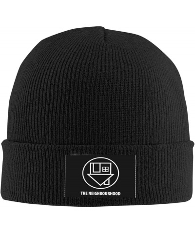 The Neighbourhood Beanie Hat Slouchy Knit Skull Cap Winter Stocking Hats for Women and Men Black Black $11.75 Skullies & Beanies