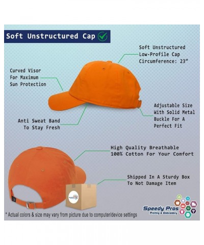 Soft Baseball Cap Love Spring Style Love Amusing Cotton Hysterical Dad Hats for Men & Women Orange $11.60 Baseball Caps