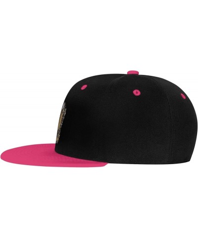 Cute Crows Snapback Hat for Men Women Baseball Cap Trucker Flat Bill Hats Dad Caps Pink $13.09 Baseball Caps