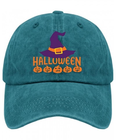 Halloween Womens Sun hat Mens Trucker hat Sun hat for Men Gifts for Girlfriends+Baseball Hats Cyan Blue $10.50 Sun Hats