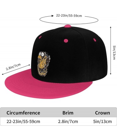 Cute Crows Snapback Hat for Men Women Baseball Cap Trucker Flat Bill Hats Dad Caps Pink $13.09 Baseball Caps