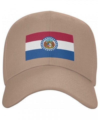 Flag of Missouri Baseball Cap for Men Women Hat Adjustable Truck Driver Baseball Caps Dad Hats Natural $13.60 Baseball Caps