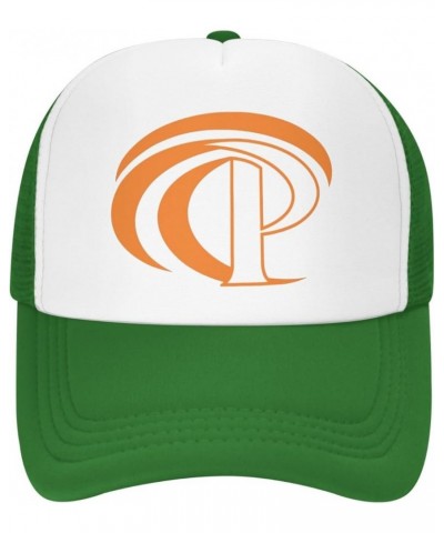 Pepperdine Waves University Trucker Hats for Both Men and Women - Mesh Baseball Snapback Hats Green $9.22 Baseball Caps