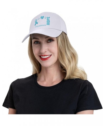 Hope for A Cure PTSD Awareness Flag-Baseball Caps Denim Hats Cowboy Knit hat Fisherman's hat White $16.47 Baseball Caps