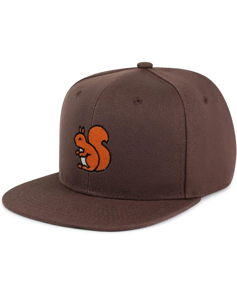 Squirrel Hip-Hop Snapback Hat Embroidered Baseball Cap Hamster Chipmunks 10. Brown $14.24 Baseball Caps