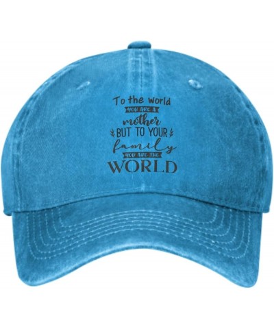 Trucker Caps Baseball Cap with Your Text Funny Baseball Cap Happy Mothers Day Blue5 $10.07 Baseball Caps