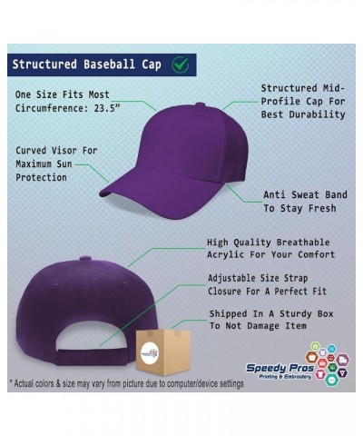 Custom Baseball Cap Caseworker History Acrylic Reports Dad Hats for Men and Women Purple Design Only $15.11 Baseball Caps