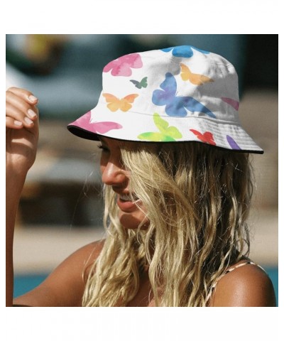 Cool Bucket Hats Butterfly Bucket Hat Cute Funny Men Hats for Basketball Accessories for Dance Must Haves Spring 5 $9.27 Buck...