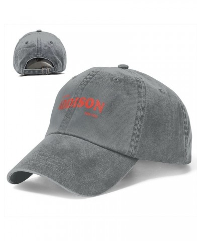 Addison Music Rae Hats for Men Women, Classic Adjustable Mesh Washed Denim Baseball Cap Hat Black Gray $9.86 Baseball Caps