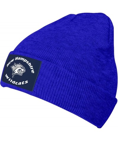 University of New Hampshire Logo Stretch Beanie Knit Hat for Men Women Winter Fall Spring Warm Cap Blue $10.79 Skullies & Bea...