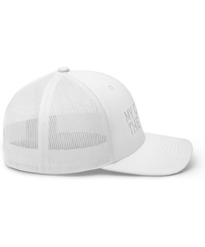 My Cape is in The Wash Super Hero Trucker Cap Hat Adjustable White $16.88 Baseball Caps