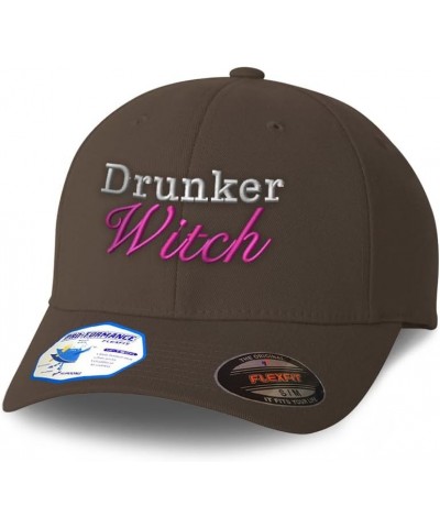 Flexfit Hats for Men & Women Drunker Witch Polyester Dad Hat Baseball Cap Dark Grey $15.40 Baseball Caps