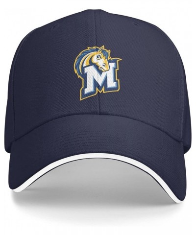 Medaille College Logo Sandwich Cap Unisex Classic Baseball Capunisex Adjustable Casquette Dad Hat Navy Blue $14.39 Baseball Caps