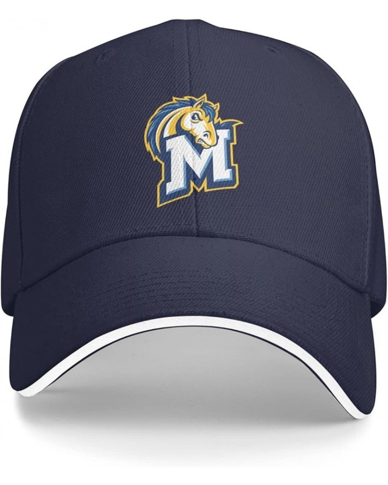 Medaille College Logo Sandwich Cap Unisex Classic Baseball Capunisex Adjustable Casquette Dad Hat Navy Blue $14.39 Baseball Caps