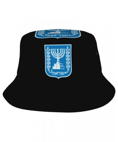 Bucket Hat Emblem of Israel Fisherman's Cap Men and Women. Sun Hats Black $15.42 Bucket Hats