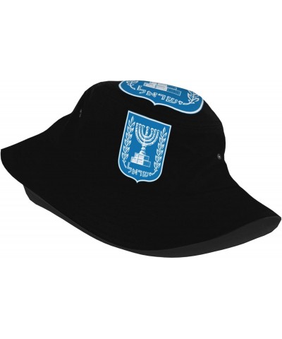 Bucket Hat Emblem of Israel Fisherman's Cap Men and Women. Sun Hats Black $15.42 Bucket Hats